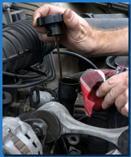 factory scheduled maintenance on a car's engine