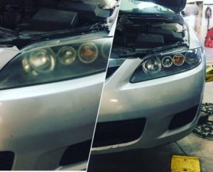 Fixing cloudy headlights