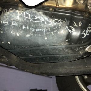 a secret message in the oil pan found when changing the oil