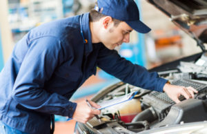 mechanic conducting a PA inspection